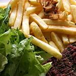 recette Steack de cheval haché/frites/laitue