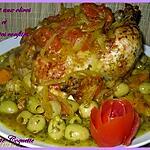 recette Poulet aux olives et tomates confites caramélisées