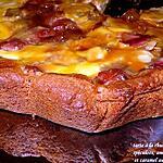 recette Tarte à la rhubarbe,spéculoos, amandes et caramel beurre salé