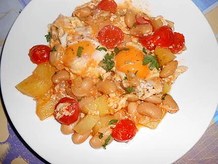 Ragoût d'haricots aux oeufs 430