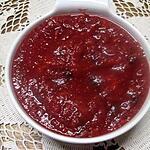 recette Compote de pommes et prunes rouges au micro-ondes.