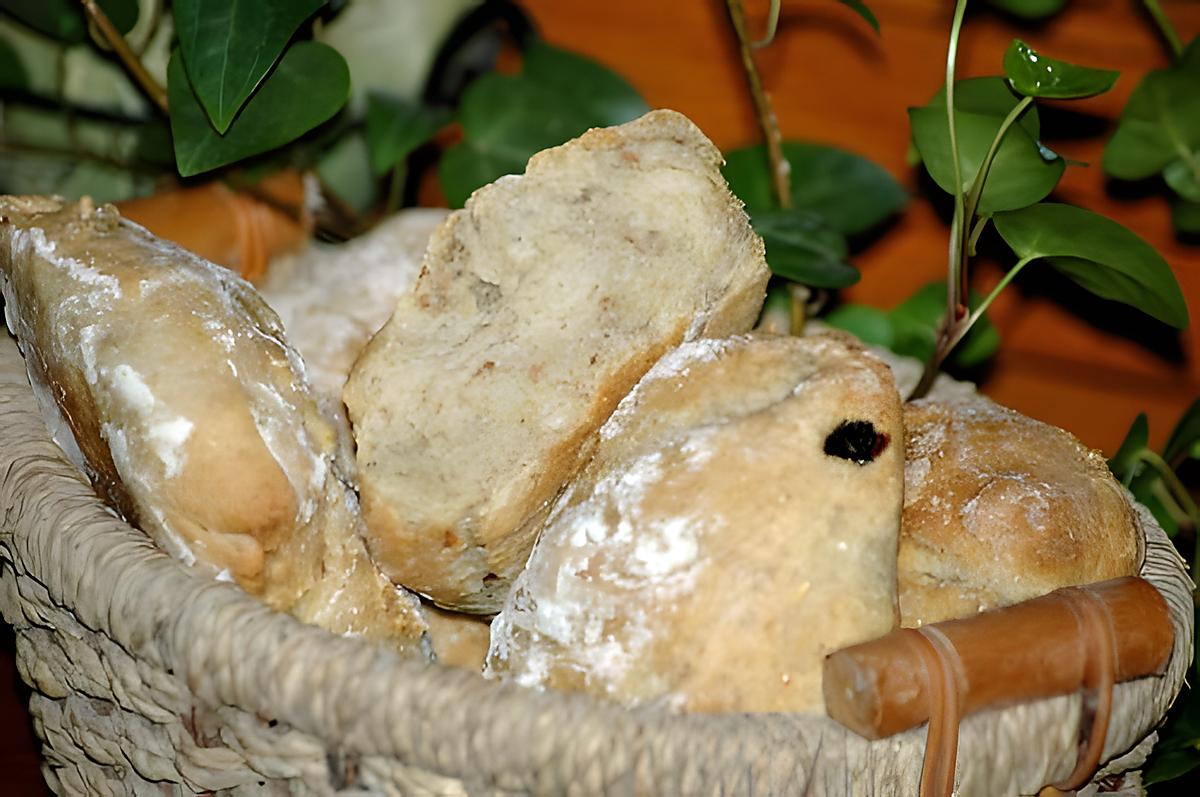 recette Petits pains au froment et muesli aux fruits