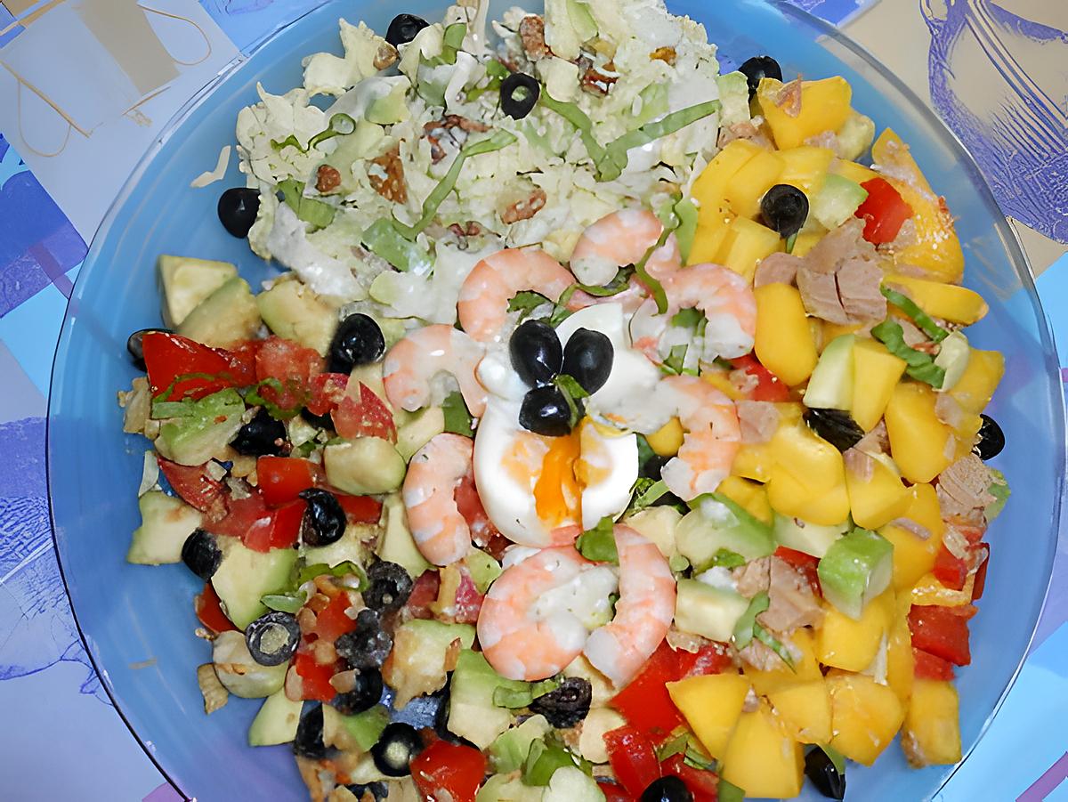 Salade du soleil aux crevettes 430