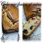 recette Cake aux fraises et mûres
