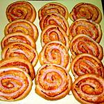 recette Roulés feuilletés au jambon moutarde et gruyère