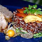 curry : recette Méli mélo de riz sauvage aux légumes et rôti de porc