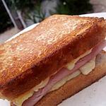 recette Croque au jambon et babybel coulant