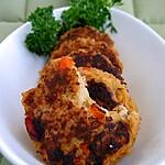 recette Croquettes de riz complet au chèvre et aux noix