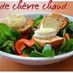 recette Salade chèvre chaud