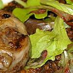 recette Crépinettes de queue de boeuf poêlées, salade tiède aux lentilles