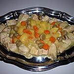 recette Sauté de dinde aux carottes, pommes de terre et champignons de Paris