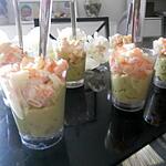 recette Verrines avocats crevette surimi