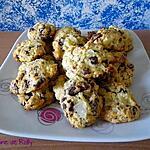 recette Cookies poire et chocolat au lait