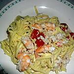 recette LINGUINES AU DUO DE LA MER