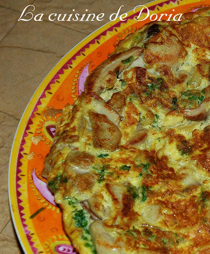 recette Omelette aux cèpes