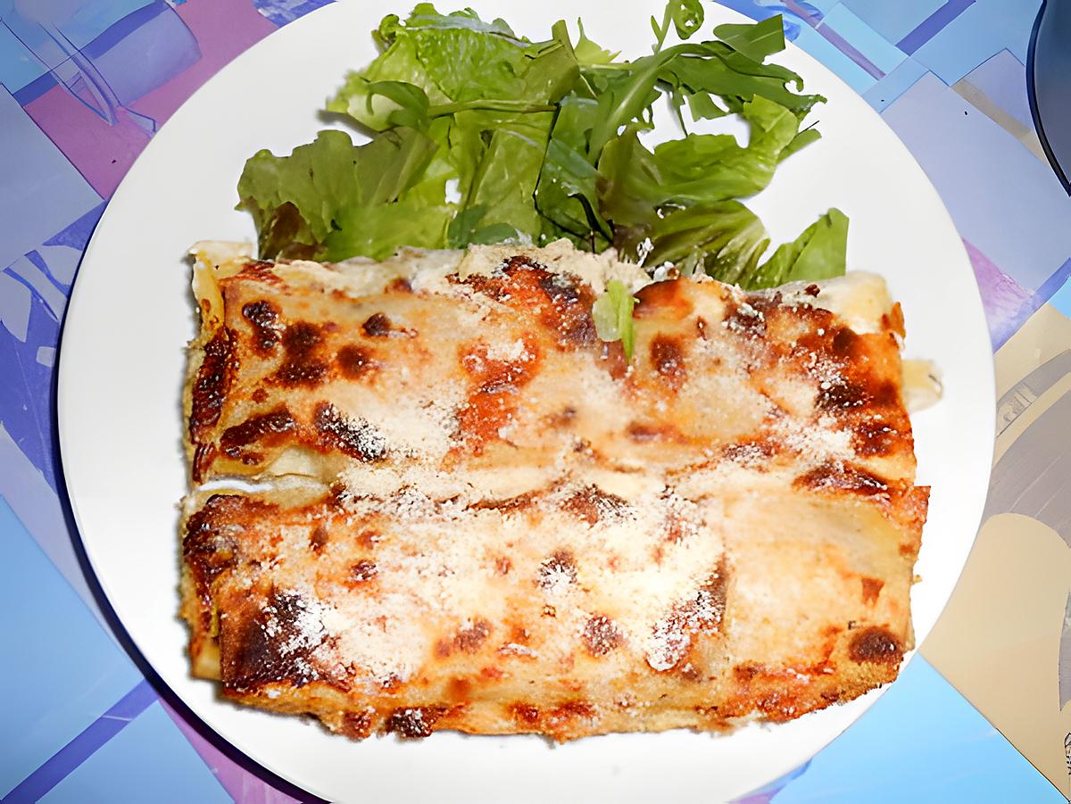 Cannelloni aux blettes sauce gorgonzola noix 430