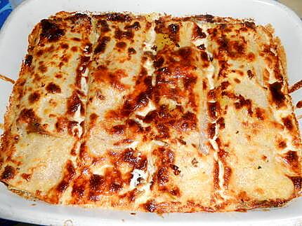 Cannelloni aux blettes sauce gorgonzola noix 430