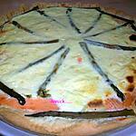 recette quiche saumon fumé-asperges