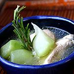 recette Soupe de poulet au gingembre et à la papaye verte