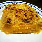 recette Gratin de courge et pommes de terre.