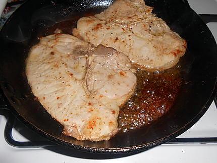 Côtes de porc gratinées alla mozzarella 430