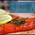 recette ** Du Saumon mariné dit "Gravlax" !!! en voilà une  idée simplissisme pour Pâques, Noël ... repas de fêtes **