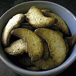 sucré : recette Croissants de lune sablés à la noisette