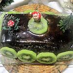 recette Cake façon bûche aux kiwis au micro- ondes.
