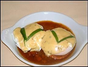 recette Oeufs pochés Bragance