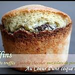 lait coco : recette ** Muffins moelleux Cocolactés, truffés de ganache chocolat aux éclats de pistaches nichés au coeur d'une coque Coco **