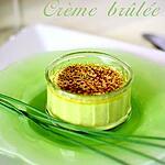 recette Crème brûlée de petits pois
