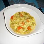 recette Harmonie terre et mer au curry