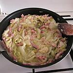 recette chou chinois   ,lardons,créme                     et st renan