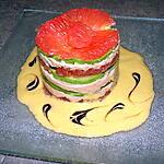 recette millefeuille thon-avocat-pamplemousse