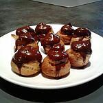 recette chouquettes  nappé au chocolat