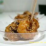recette petites crevettes au miel en habit de sésames (apéro en famille)