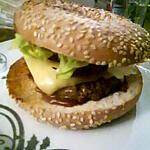 recette Burger Bagel Bacon