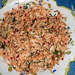 recette Salade de saumon aux baies roses