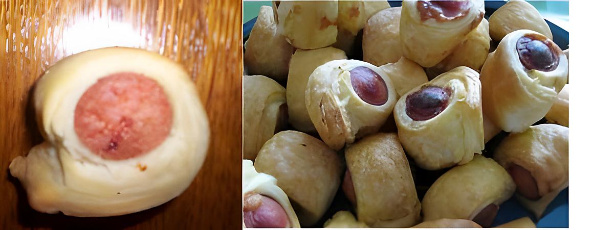 recette Feuilletés aux saucisses