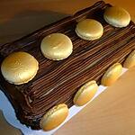 recette Bûche aux macarons et mousse au Nutella