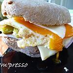 recette Sandwich au jambon, fromage et oeuf