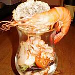 recette coktail de fruits de mer et de rivière en habits de fete