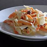 recette Coleslaw - Salade d'hiver chou, carotte...