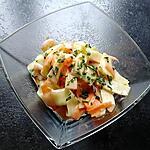 recette salade aux légumes et crevettes roses