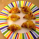 recette Minis croissants jambon et emmental