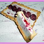 recette tarte framboises panna cotta vanille