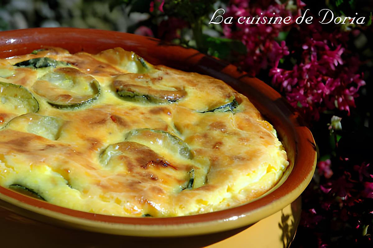 recette Flan de courgettes aux deux fromages
