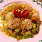 recette Saint-Jacques aux petits légumes, recette inspirée par christi90