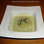 recette SASHIMI DE COQUILLES ST-JACQUES, DES DE FOIE GRAS