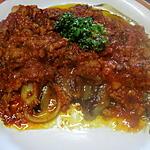recette ENDIVES BRAISEES ALLA BOLOGNAISE. DE ITALMO.